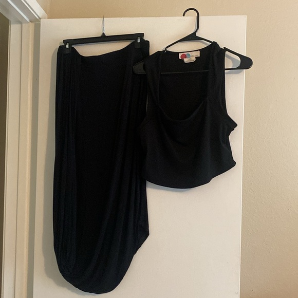 EUC Free People Daphne Set Black Size L - Picture 8 of 8